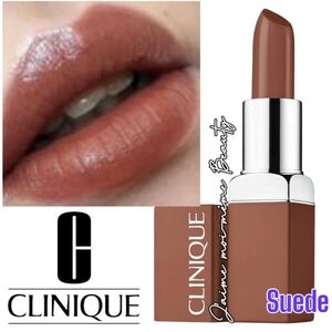 Clinique SUEDE Even Better Pop Lipstick + PRIMER in ONE (Medium Neutral Brown)